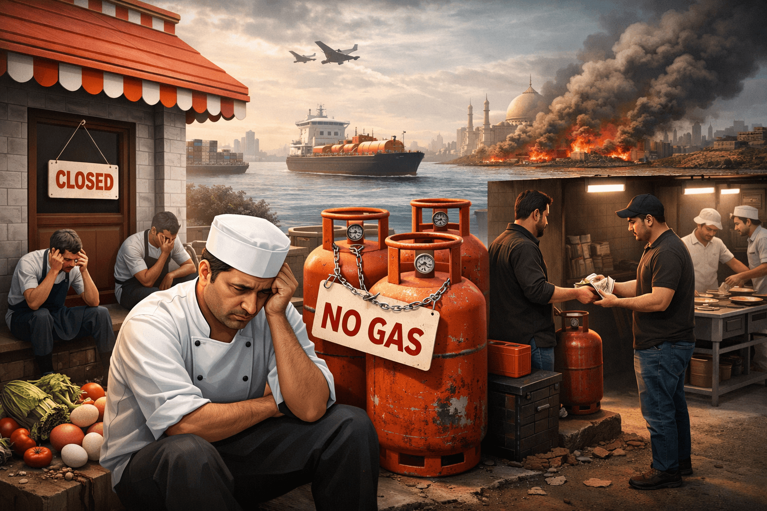 How a War 3,000 km Away Is Shutting Down India's Food Businesses