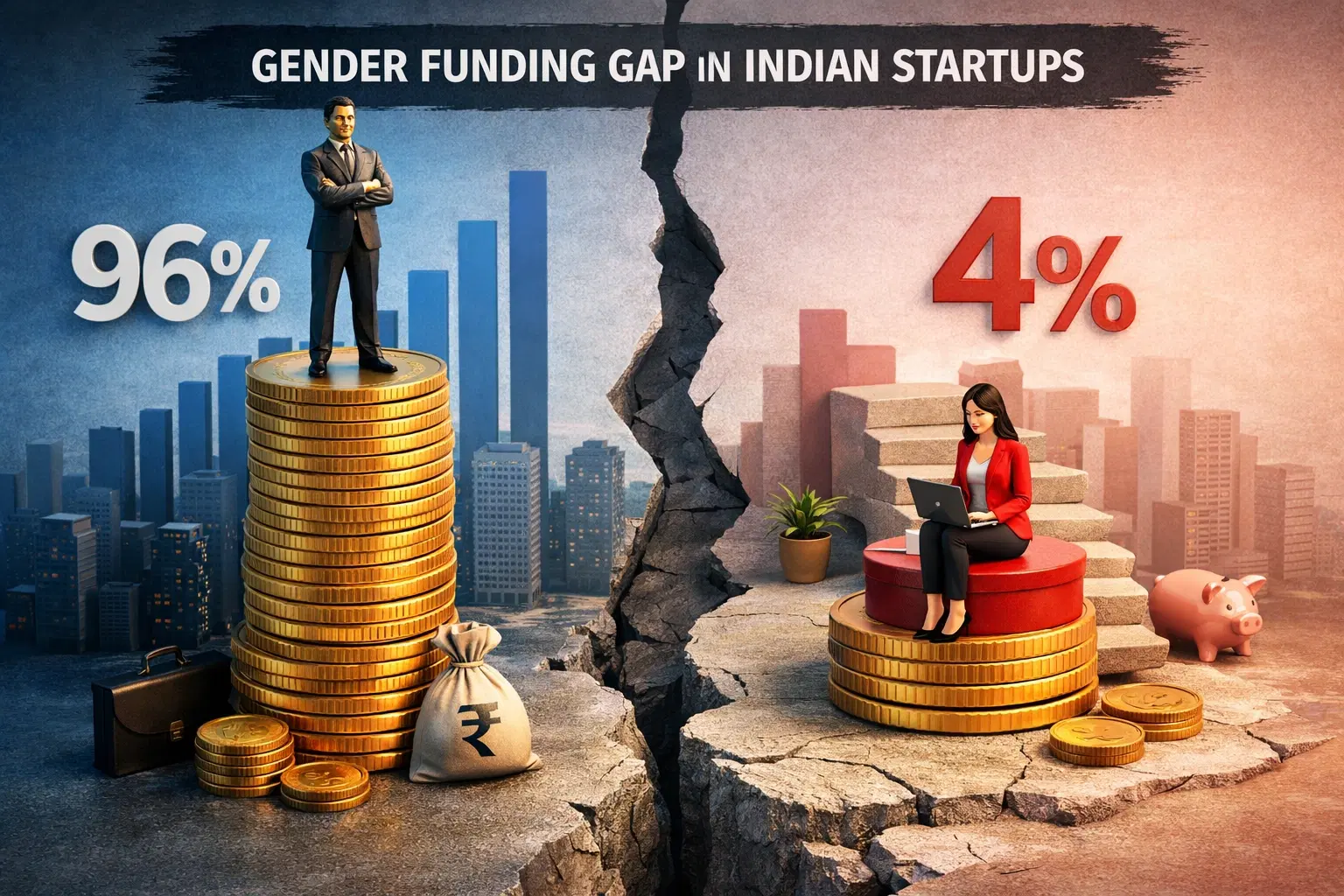 Women Founders Receive Only 4% of Startup Funding: Kalaari Capital Report Highlights Glaring Gender Gap in Indian Venture Capital