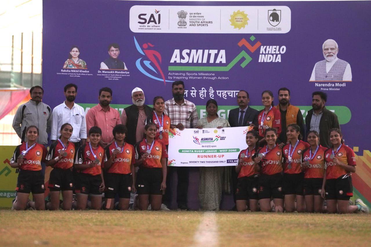 Gujarat Lions Women’s Rugby Team Wins Silver Medal at Khelo India ASMITA Women’s West Zone National Tournament