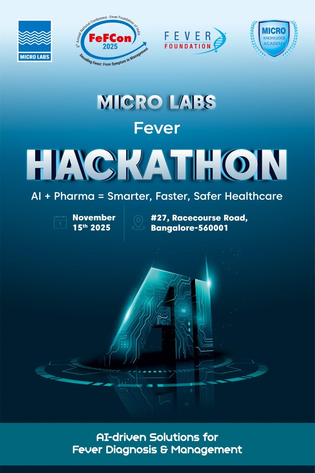 Micro Labs announces AI Hackathon in the run-up to the 8th edition of the Fever Foundation of India Conference (FeFCon 2025)