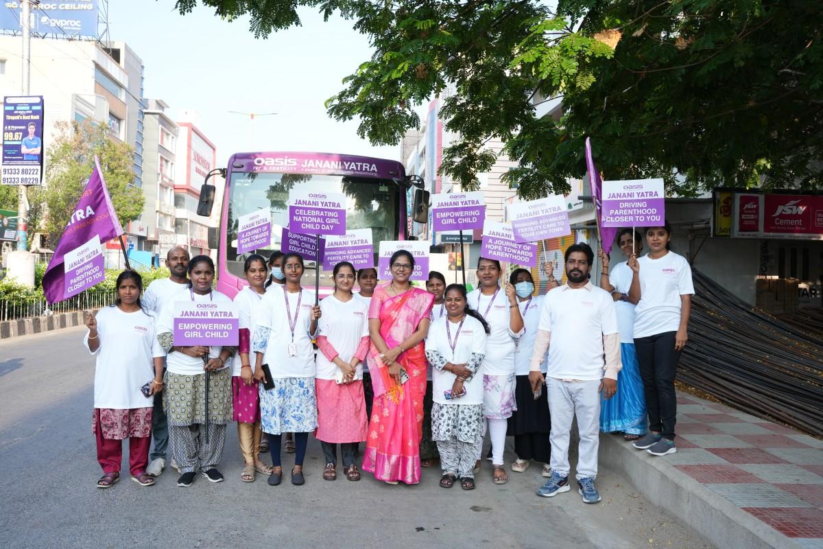 Oasis Fertility’s Janani Yatra Reaches Tirupathi to Boost Fertility Awareness