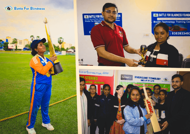 The Battle for Blindness Foundation Celebrates Historic World Cup Triumph of Blind Cricketer Simu Das