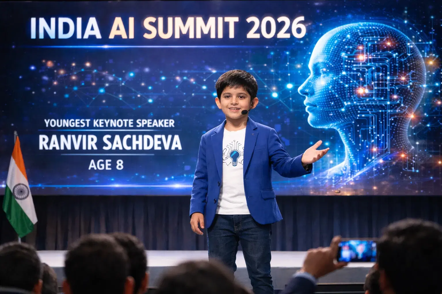 8-Year-Old Ranvir Sachdeva Becomes Youngest Keynote Speaker at India AI Summit 2026