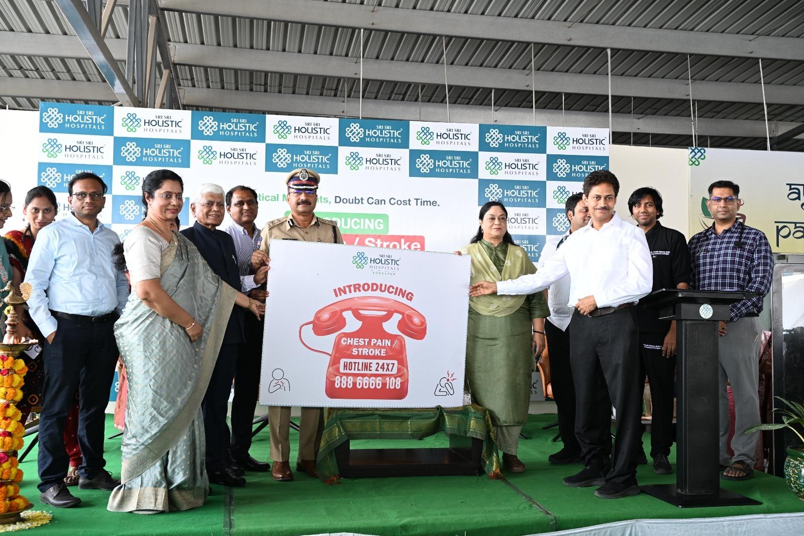 Sri Sri Holistic Hospitals Launches 24x7 Chest Pain & Stroke Hotline and Emergency Ambulance Services