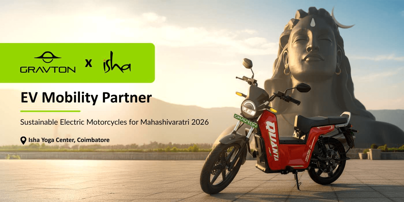 Gravton Motors Partners with Isha Yoga Center as Official EV Mobility Partner for Mahashivratri 2026