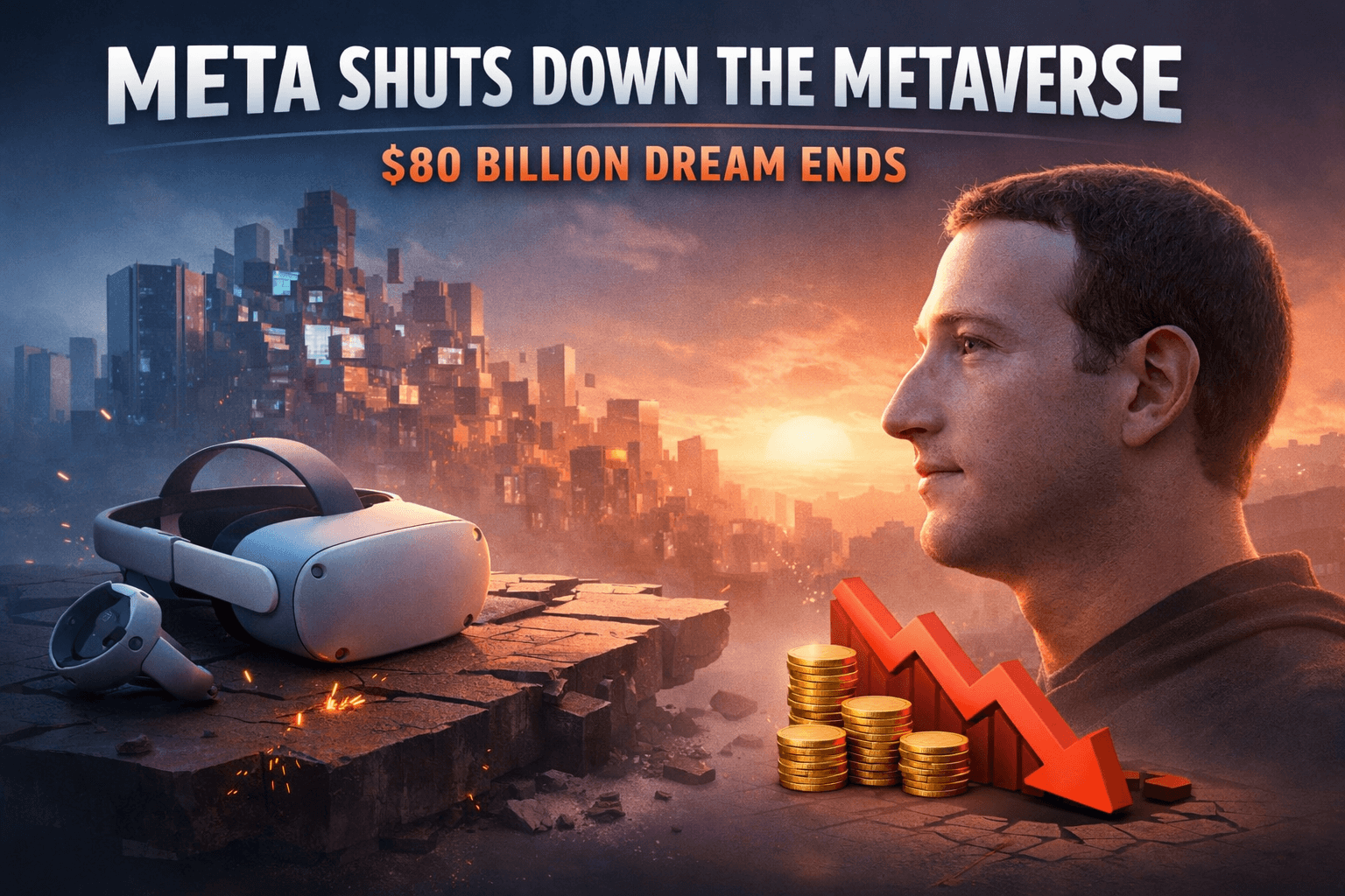 Meta Shuts Down Its Boldest Dream — $80B Lost