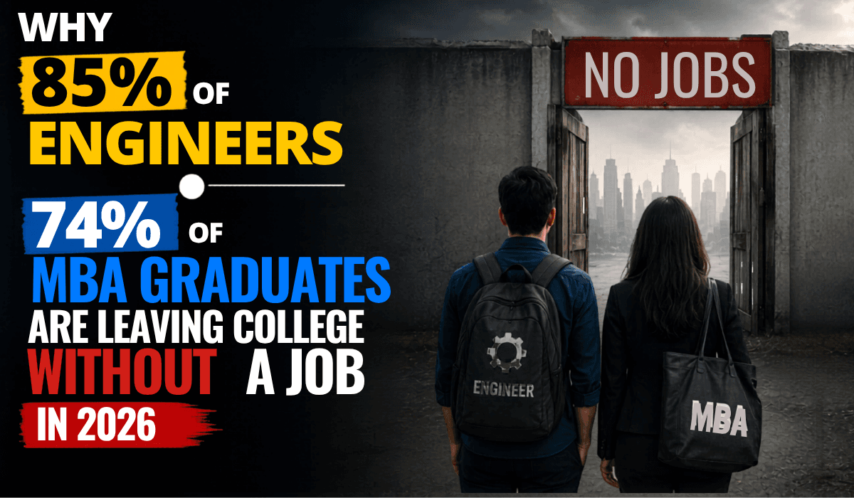 Why 85% Of Engineers And 74% Of MBA Graduates Are Leaving College Without A Job in 2026
