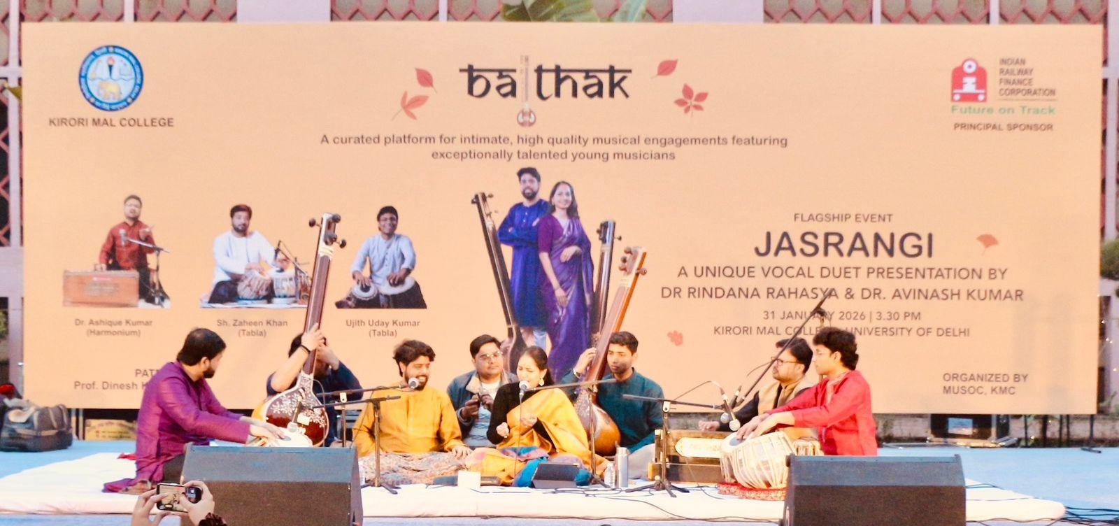 Kirori Mal College Flags Off ‘Baithak’ – A New Intimate Music Series Celebrating Alumni Excellence and India’s Living Musical Heritage