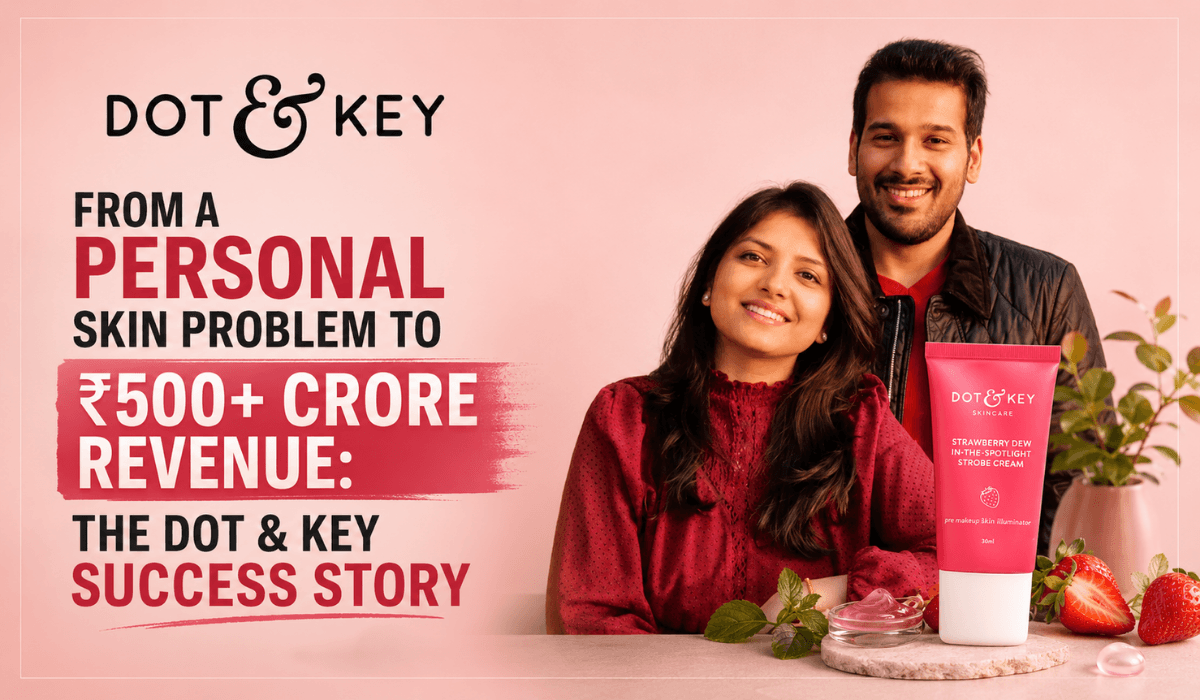 From a Personal Skin Problem to ₹500+ Crore Revenue: The Dot & Key Success Story