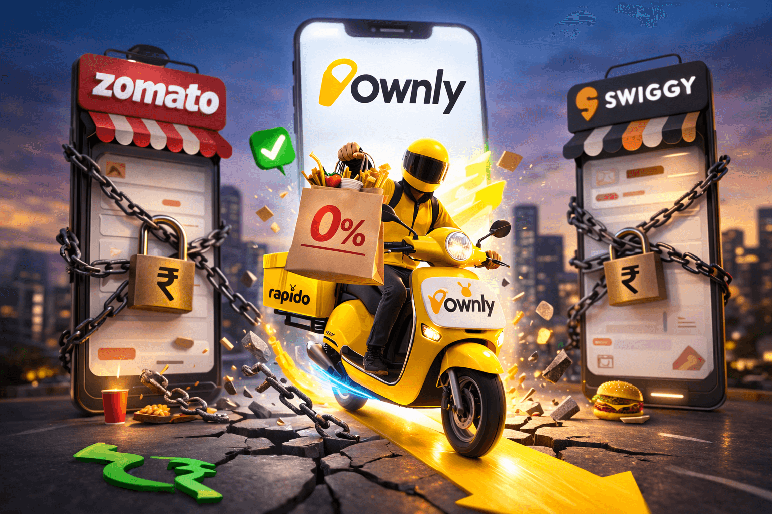 Rapido's Ownly: The Zero-Commission Food Delivery App Taking Aim at Zomato and Swiggy