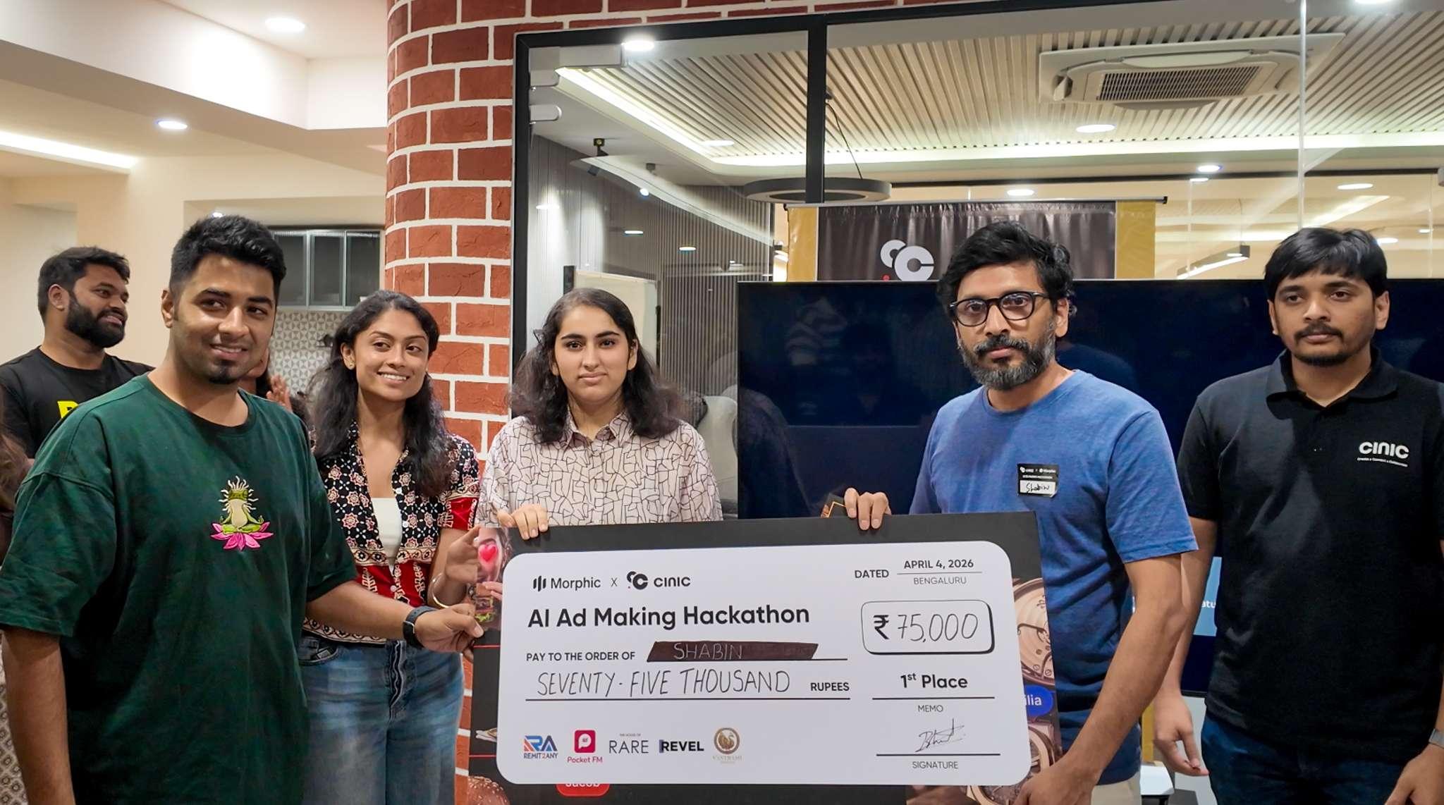 Cinic x Morphic Host First-of-Its-Kind AI Ad Making Hackathon in Bengaluru