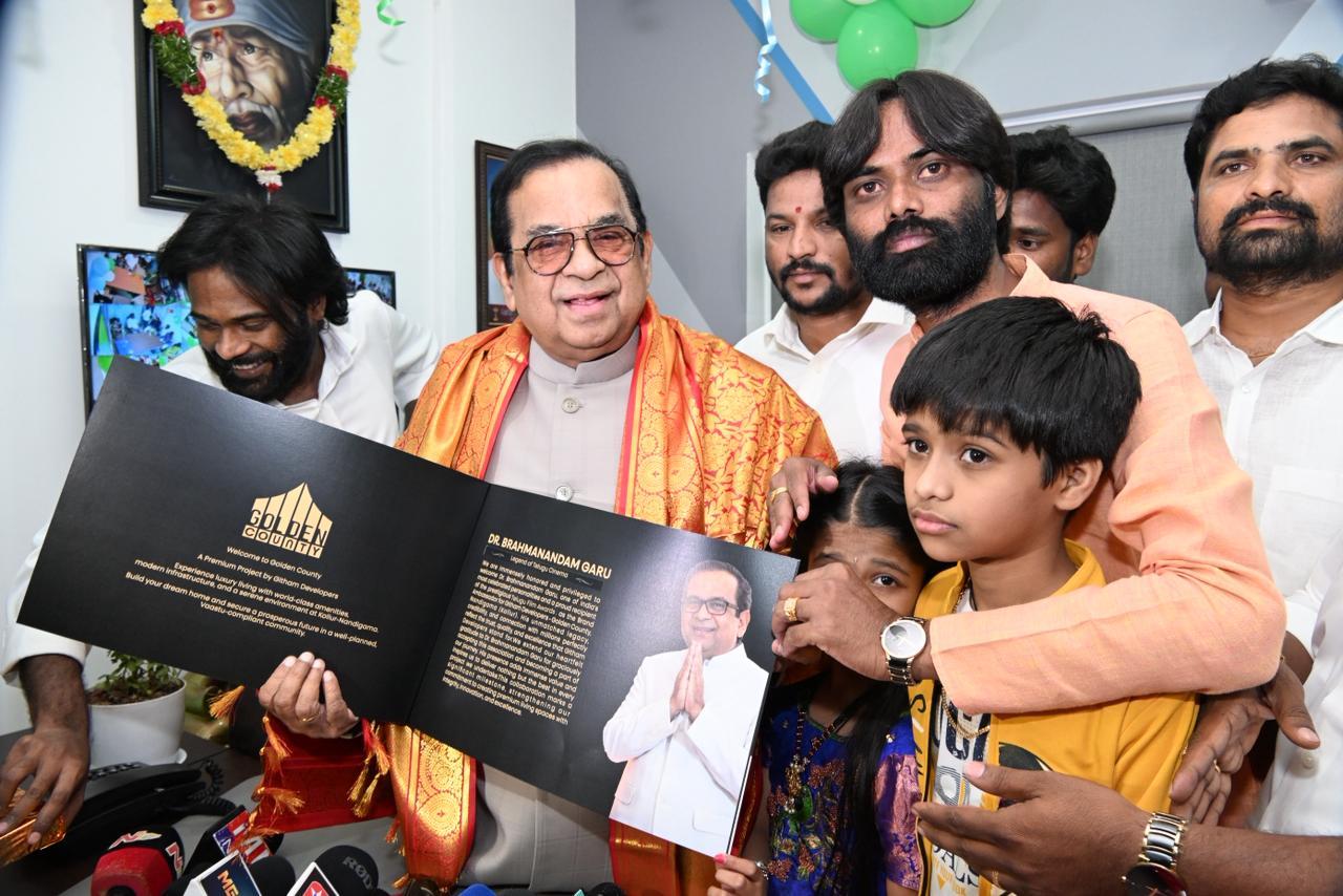 Actor Brahmanandam Unveils Githam Developers’ ‘Golden County’ at Grand Event in Hyderabad