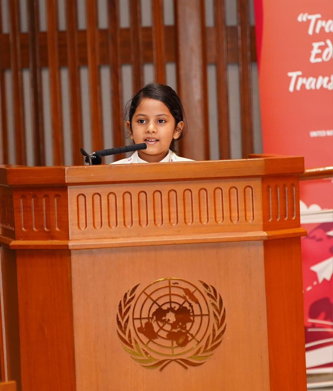 Young Environmentalist Roohi Mohazzab Honoured at United Nations Asia-Pacific Conference 2026