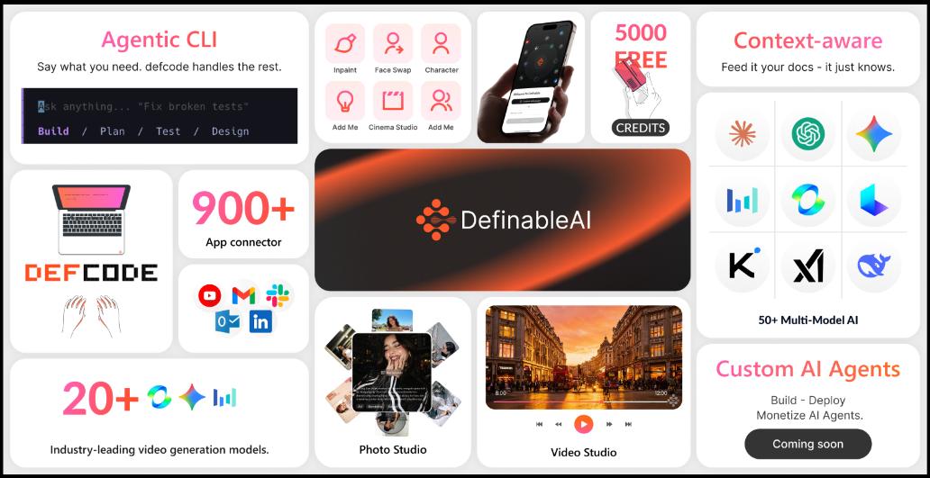 Definable AI Launches Unified Platform to Transform Digital Workflows and AI Accessibility