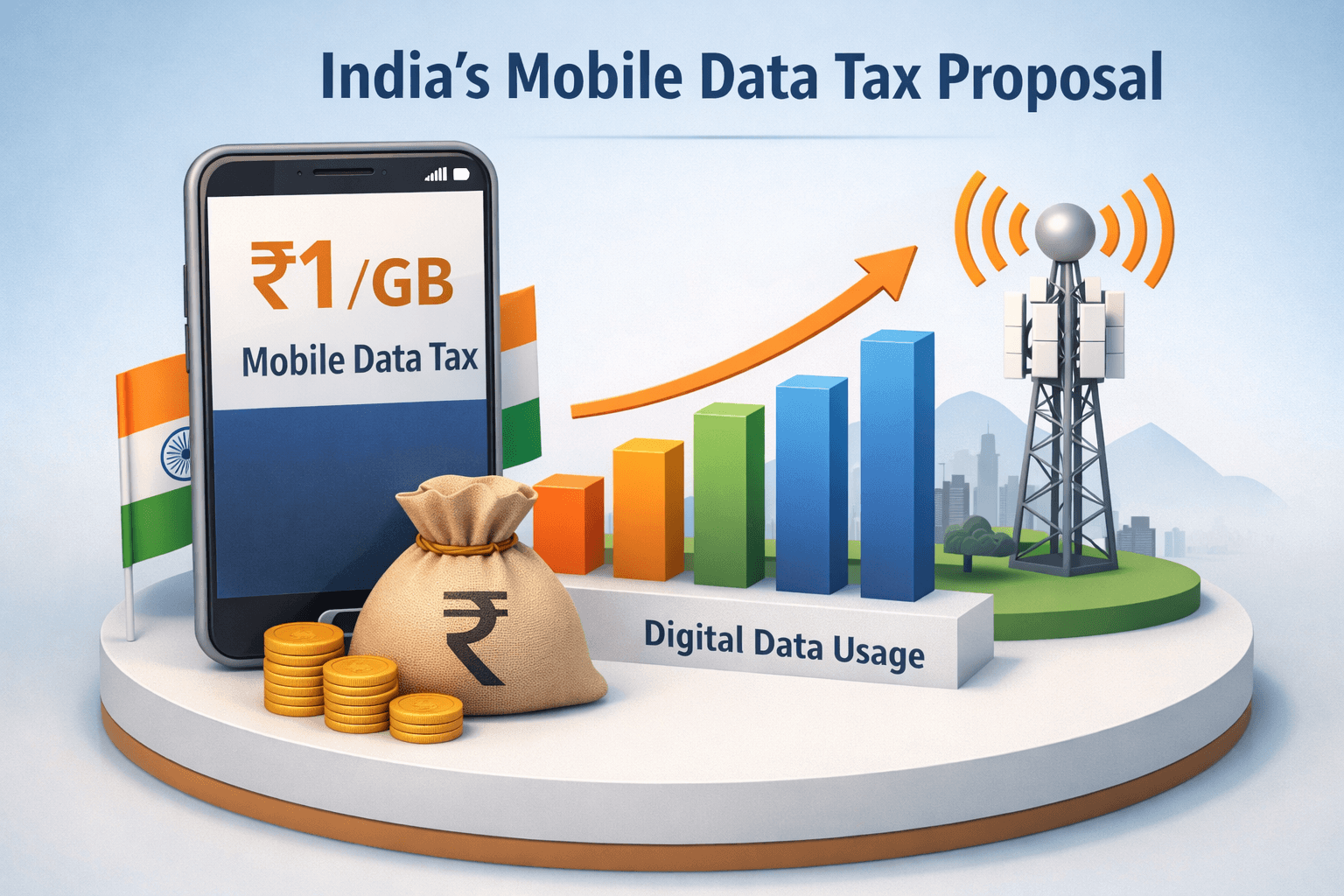You Pay to Breathe, Now Pay to Browse: ₹1 Per GB — India Plans to Tax Your Mobile Data