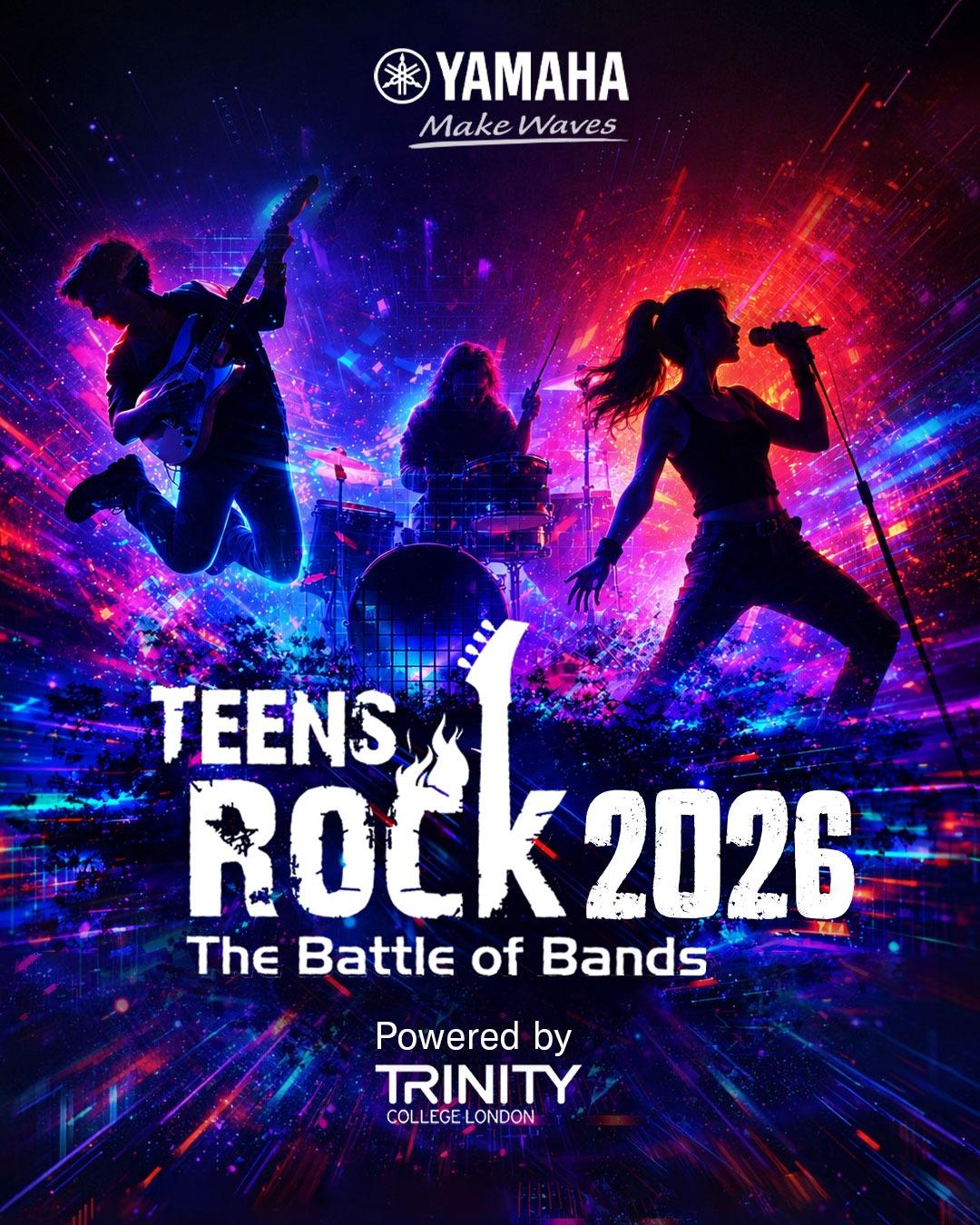 Yamaha Music India Announces the 7th Edition of Teens Rock 2026 - The Battle of Bands, Powered by Trinity College London